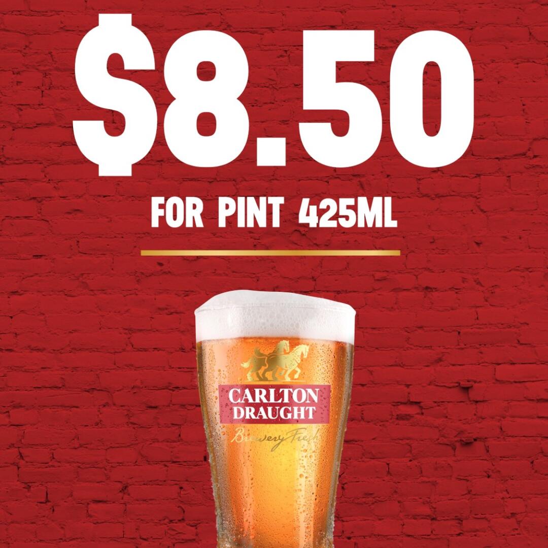 Carlton Draught $8.50 Pints - MMS Portrait-resized Carlton Draught $8.50 Pints - MMS Portrait-resized
